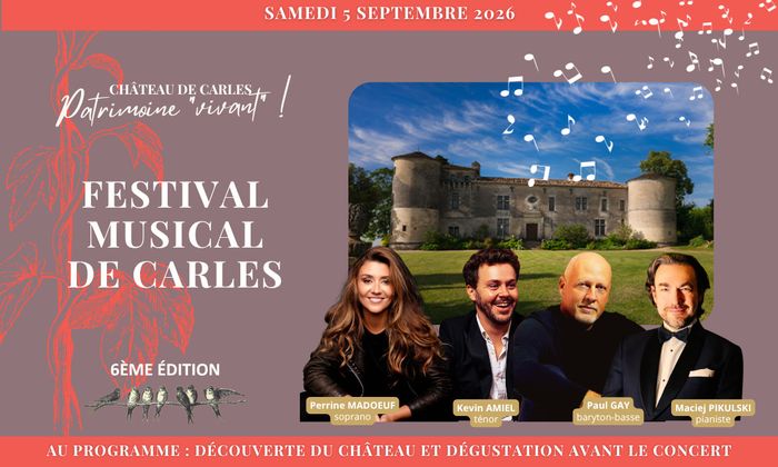 Affiche — 6ème édition du Festival Musical de Carles à Saillans