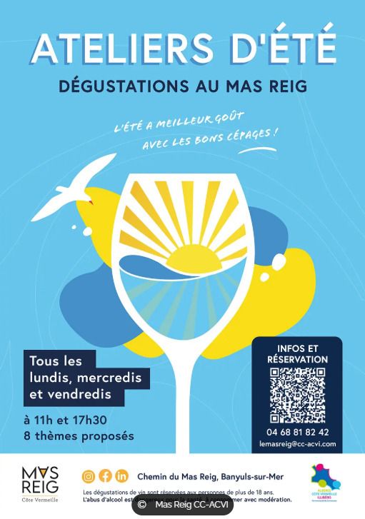 Ateliers d'été - dégustations au Mas Reig