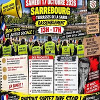 RASSEMBLEMENT GILETS JAUNES À SARREBOURG !