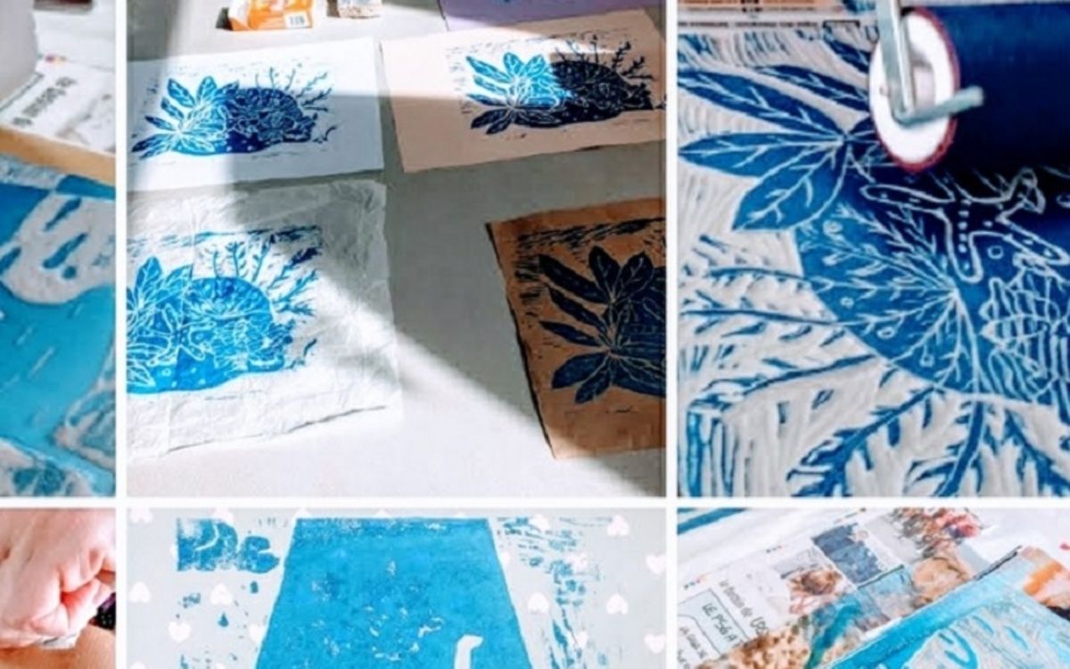 Atelier de linogravure samedi 24 octobre à 10 h 30, Paris 20