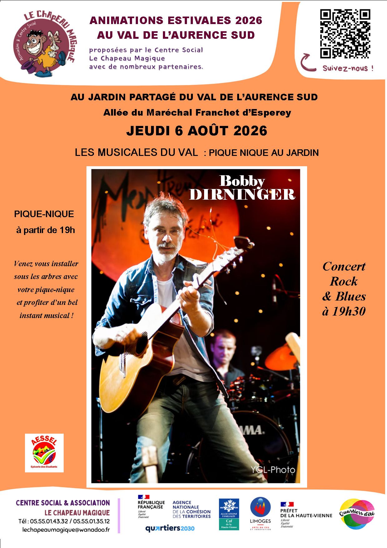 Concert de Bobby DIRNINGER