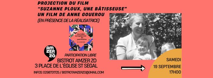 Projection du film “Suzanne Ploux, une bâtisseuse“