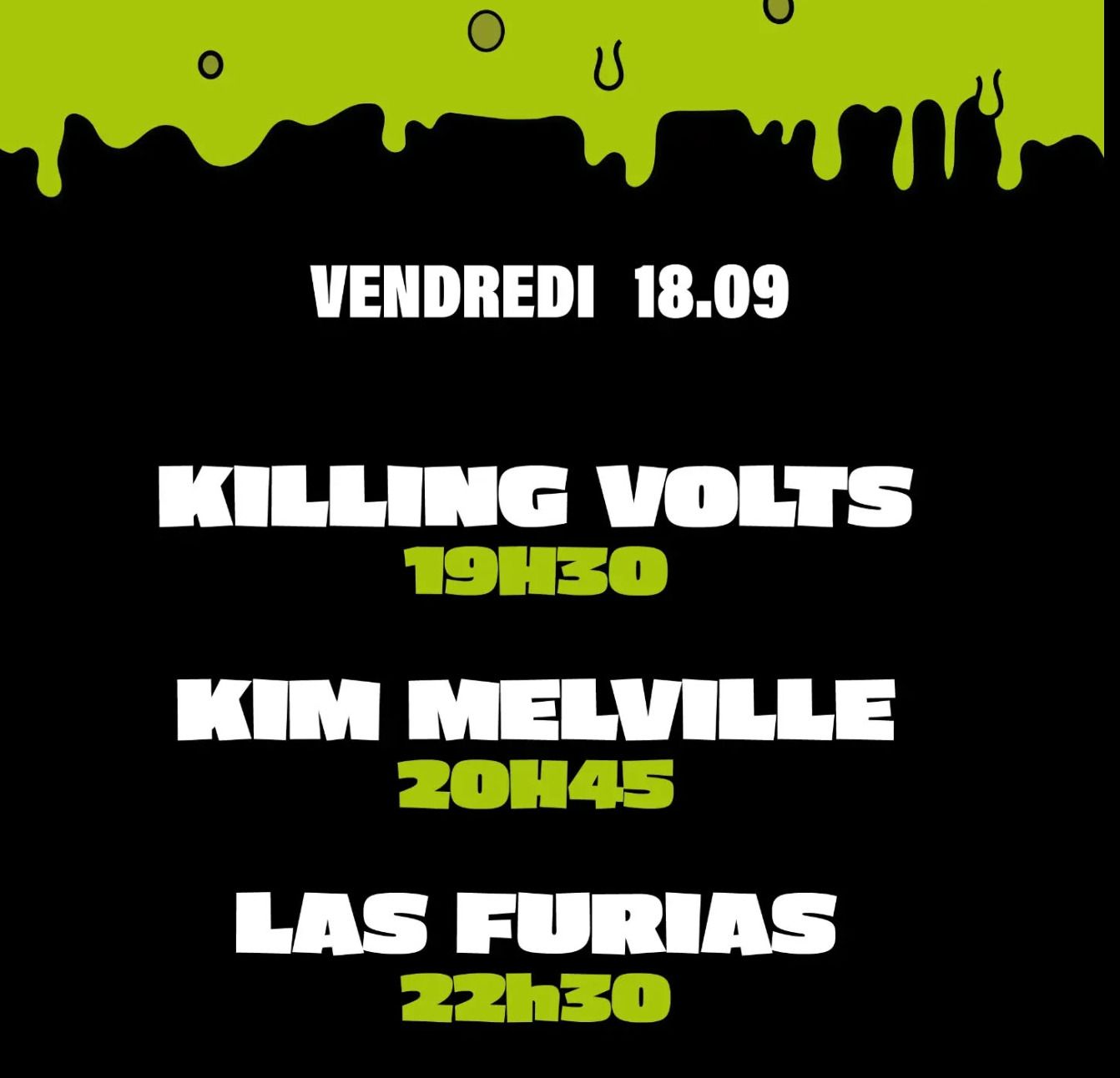 Hors Murs Las Furias & Killing Volts au Festival Rock d'Arare