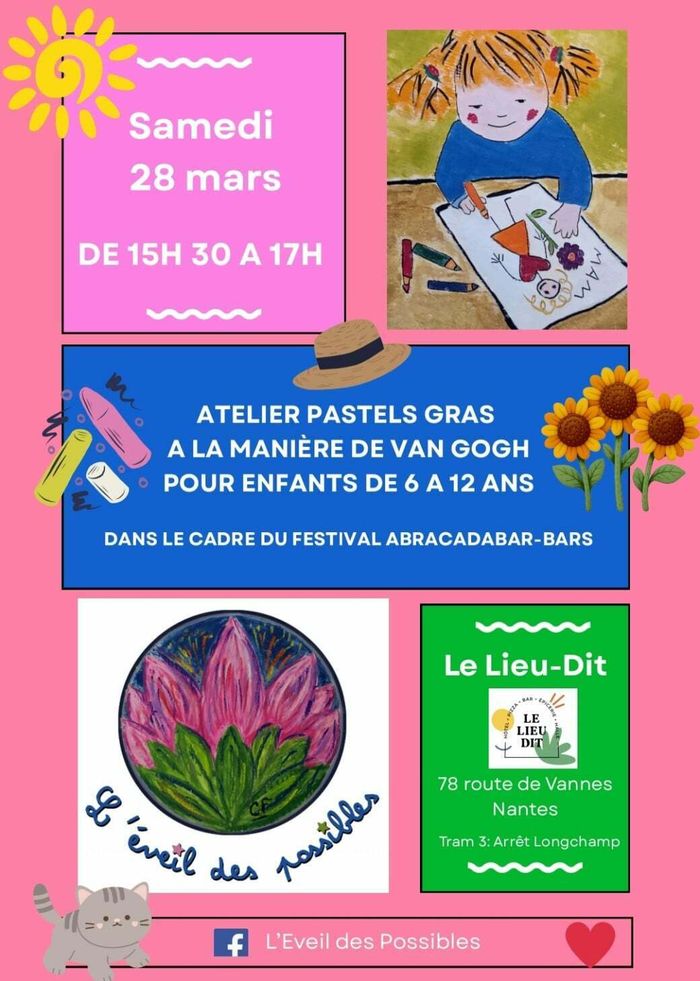 Atelier pastel gras "à la manière de Van Gogh"