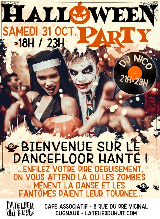 Halloween Party à L'Atelier du Huit