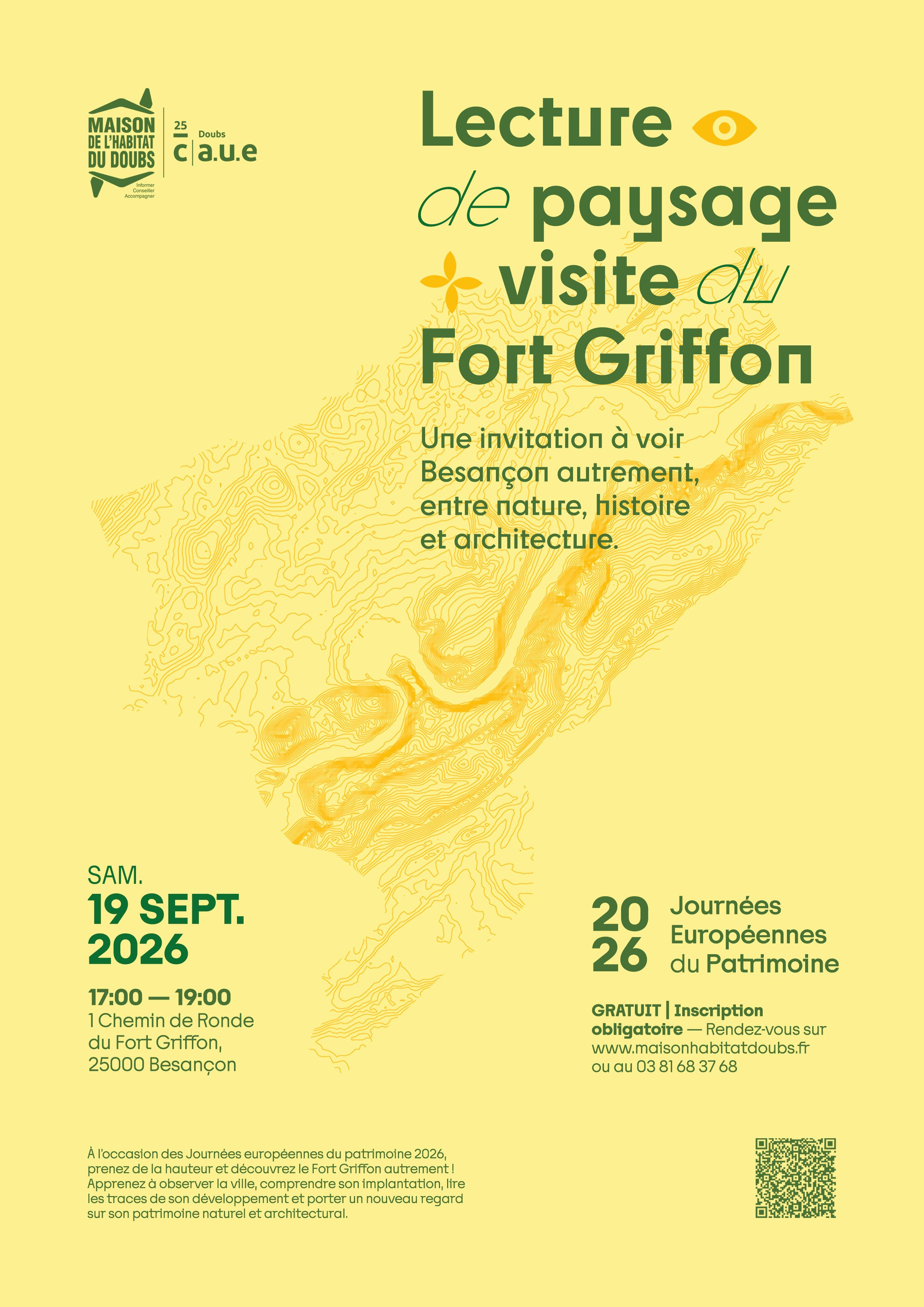 Lecture de paysage + Visite du Fort Griffon à Besançon