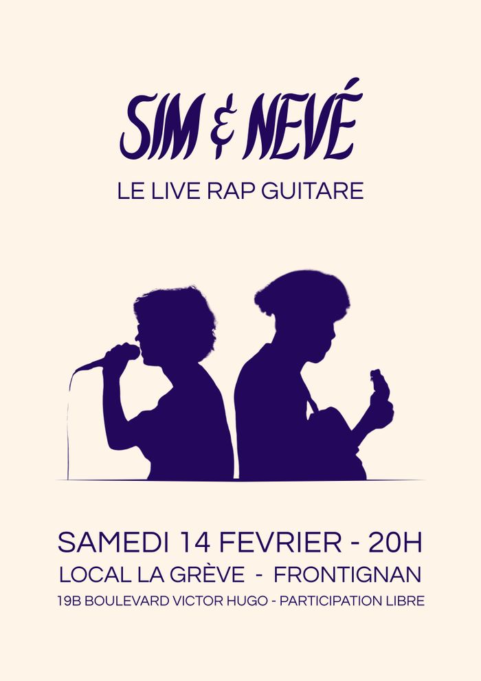 Sim & Nevé - Concert rap guitare à La Grève (Frontignan)