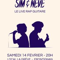 Sim & Nevé - Concert rap guitare à La Grève (Frontignan)