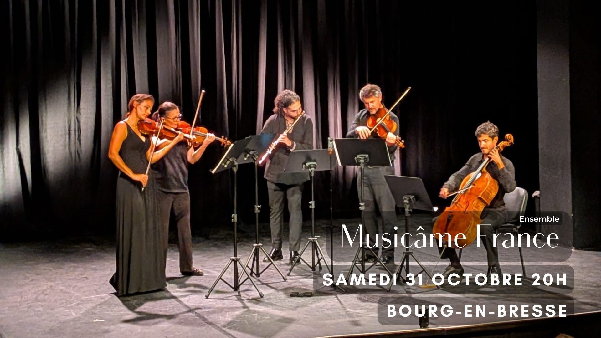 Concert à Bourg-En-Bresse : Bach, Vivaldi, Schubert, Rachmaninov, Saint-Saëns, Elgar, Telemann, Williams, Mansell