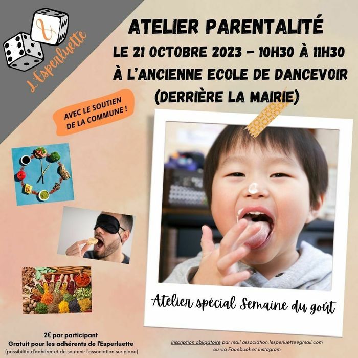 Atelier Parentalité : Semaine du Goût