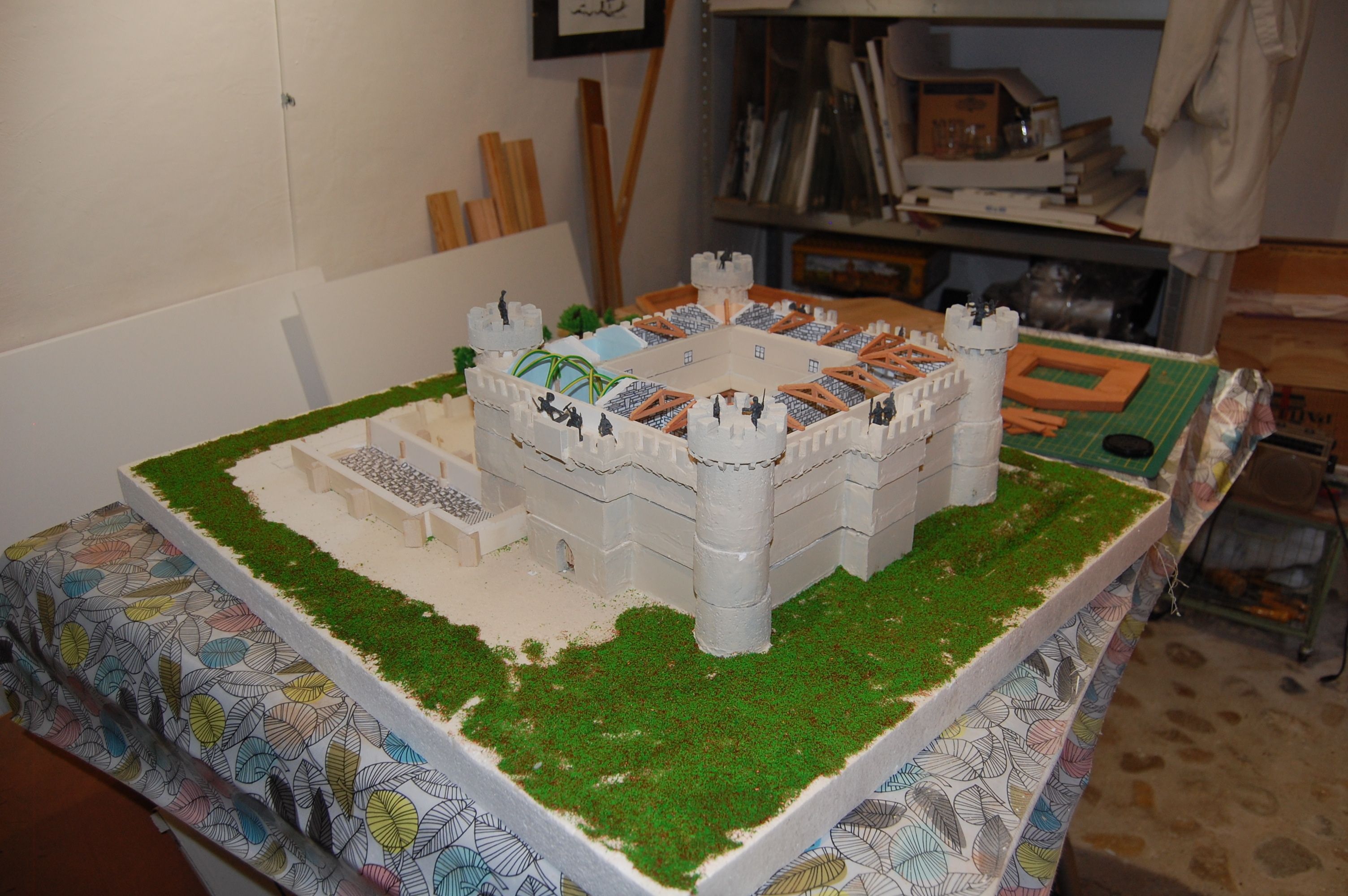 exposition  sur les traces du château de l'ordre de Saint Jean de Jérusalem