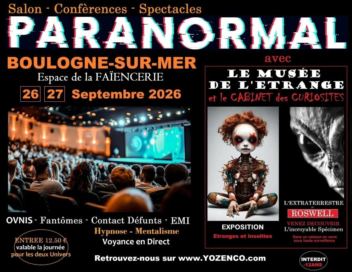 Salon du Paranormal au l'Espace de la Faiencerie à Boulogne-sur-Mer