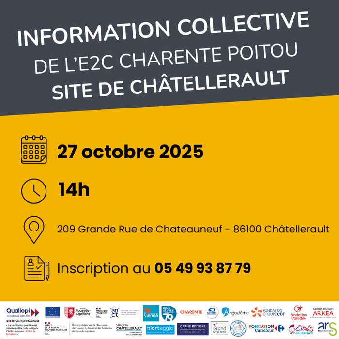 Présentation de l'E2C aux jeunes de 16 à 35 ans avec des échanges sur l'accompagnement, les stages, l'insertion puis inscription à l'École !