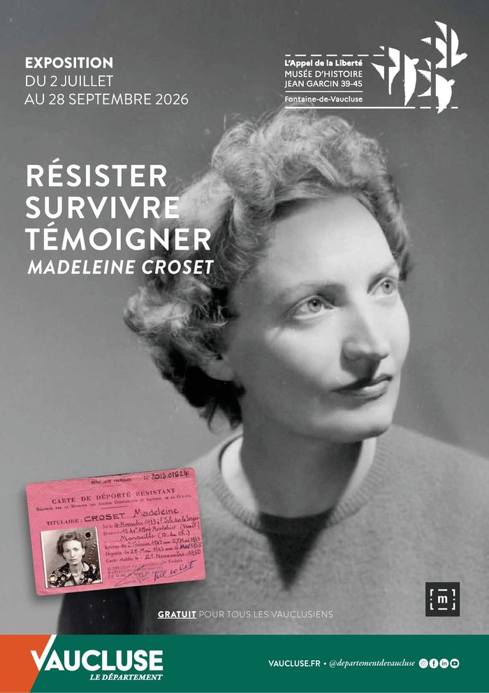 Visite guidée de l'exposition Survivre, témoigner, juger : Madeleine Croset