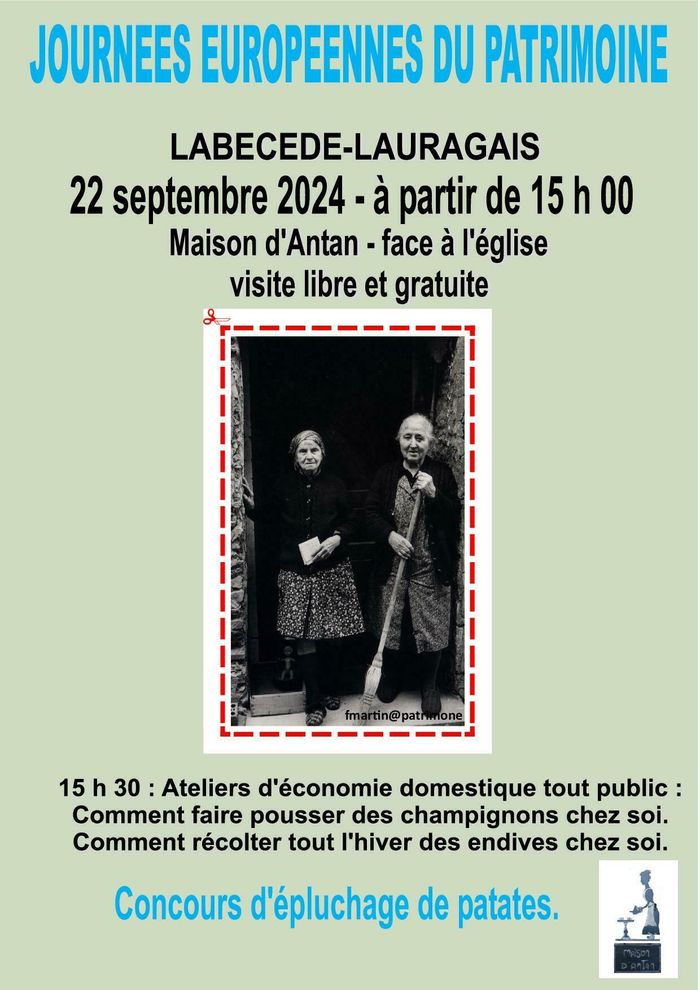 Ateliers d'économie domestique à la Maison d'Antan