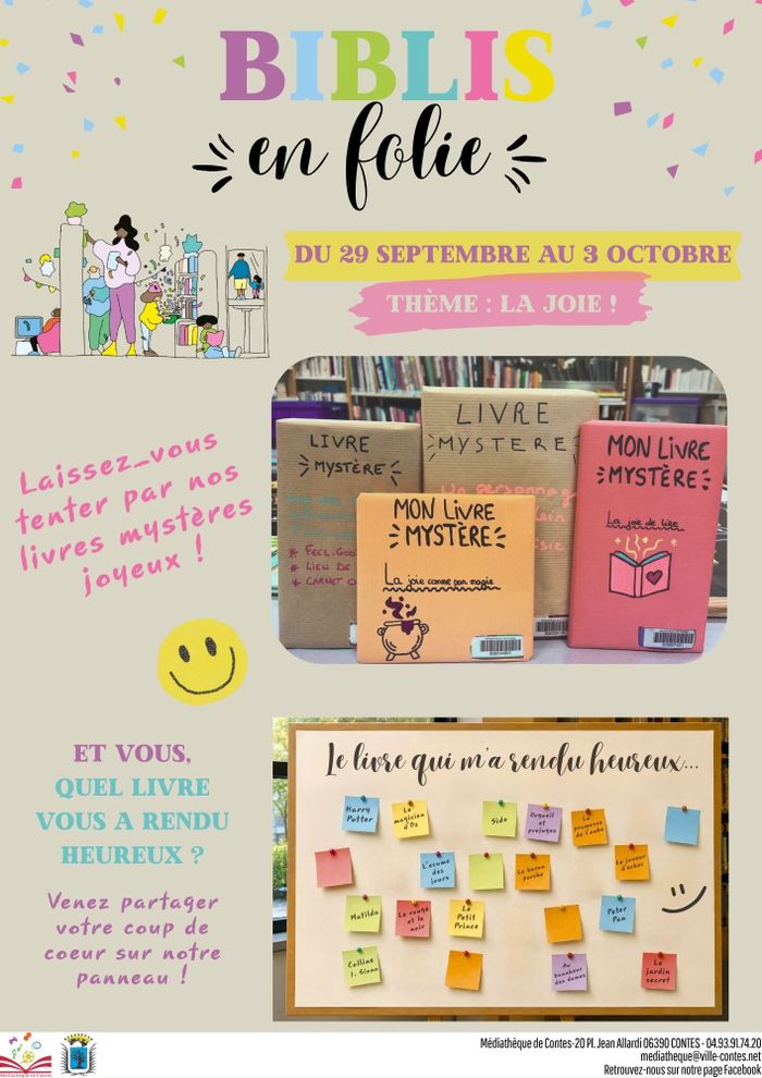Biblis en folie : célébrons la joie à la médiathèque !