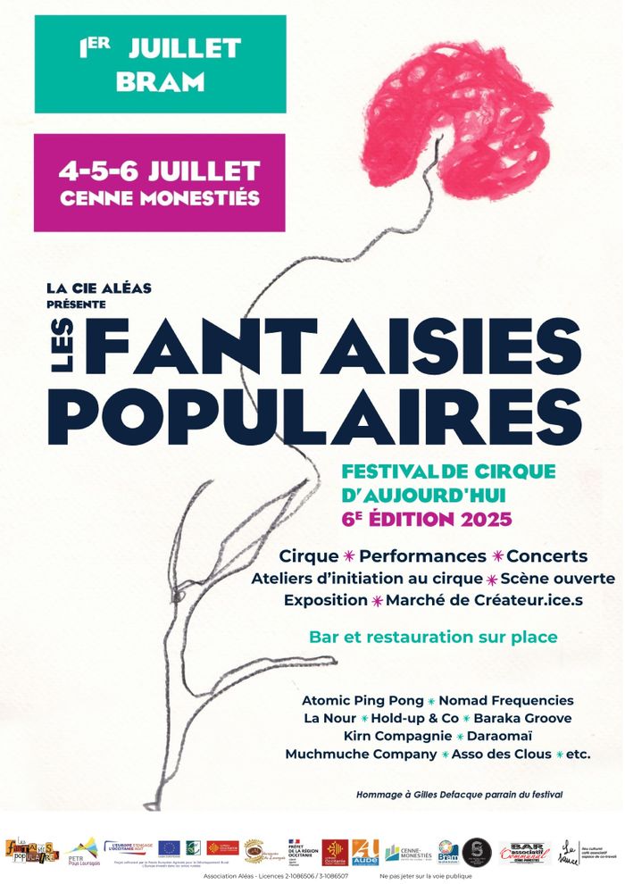 Festival "Les Fantaisies Populaires" - 6ème édition à Bram et Cenne-Monestiés