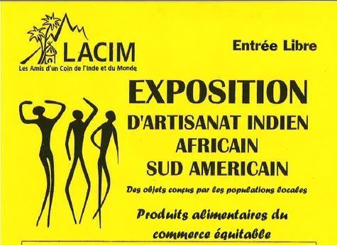 (exposition) Exposition d'artisanat indien, africain et sud américain