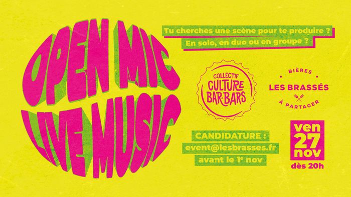 OPEN MIC LIVE MUSIC AUX BRASSES — Nantes
