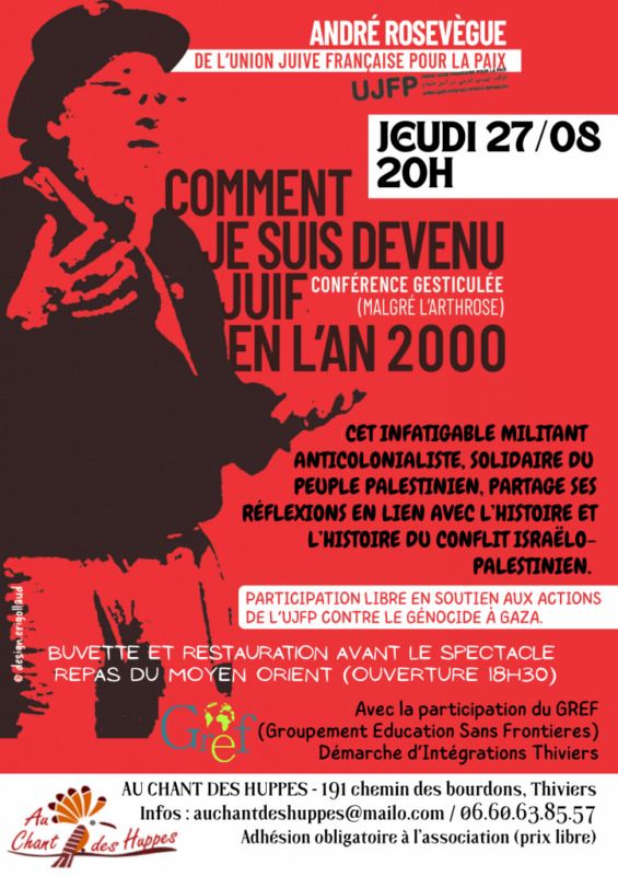 COMMENT JE SUIS DEVENU JUIF EN L'AN 2000 - conférence gesticulée (malgré l’arthrose)