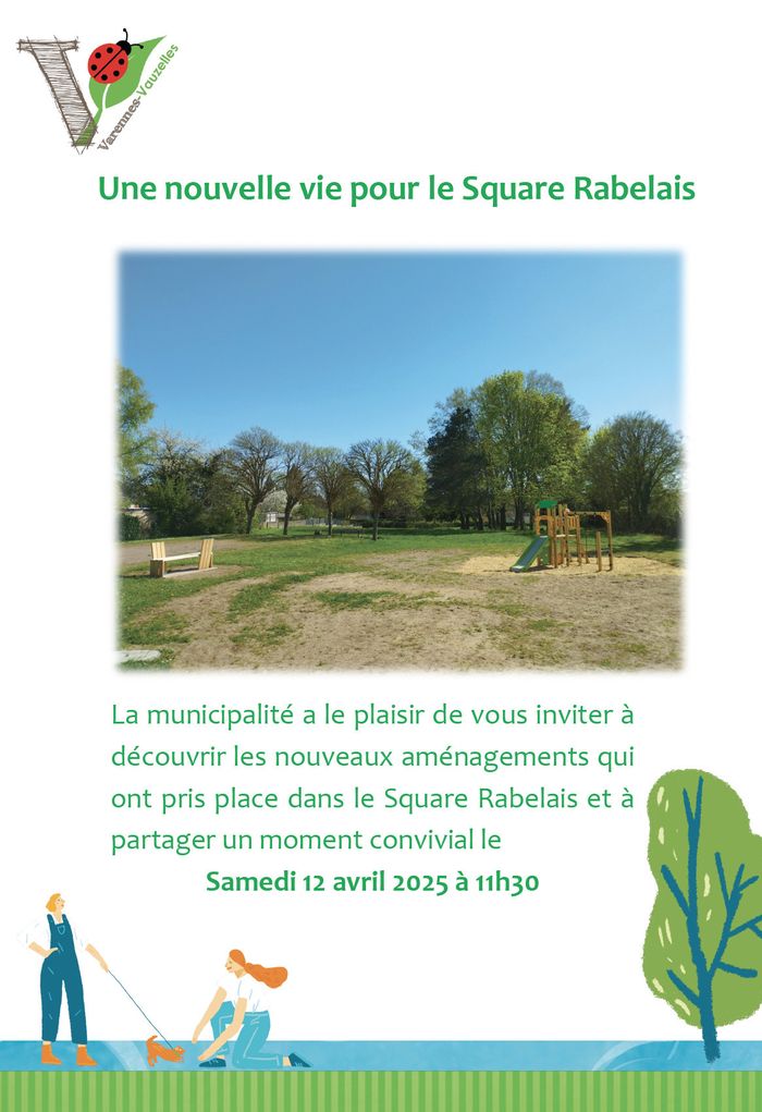 Inauguration du Square Rabelais – Une nouvelle vie pour un espace de nature au cœur de notre ville !