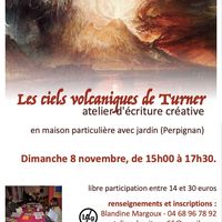 Les ciels volcaniques de Turner • Atelier d'écriture