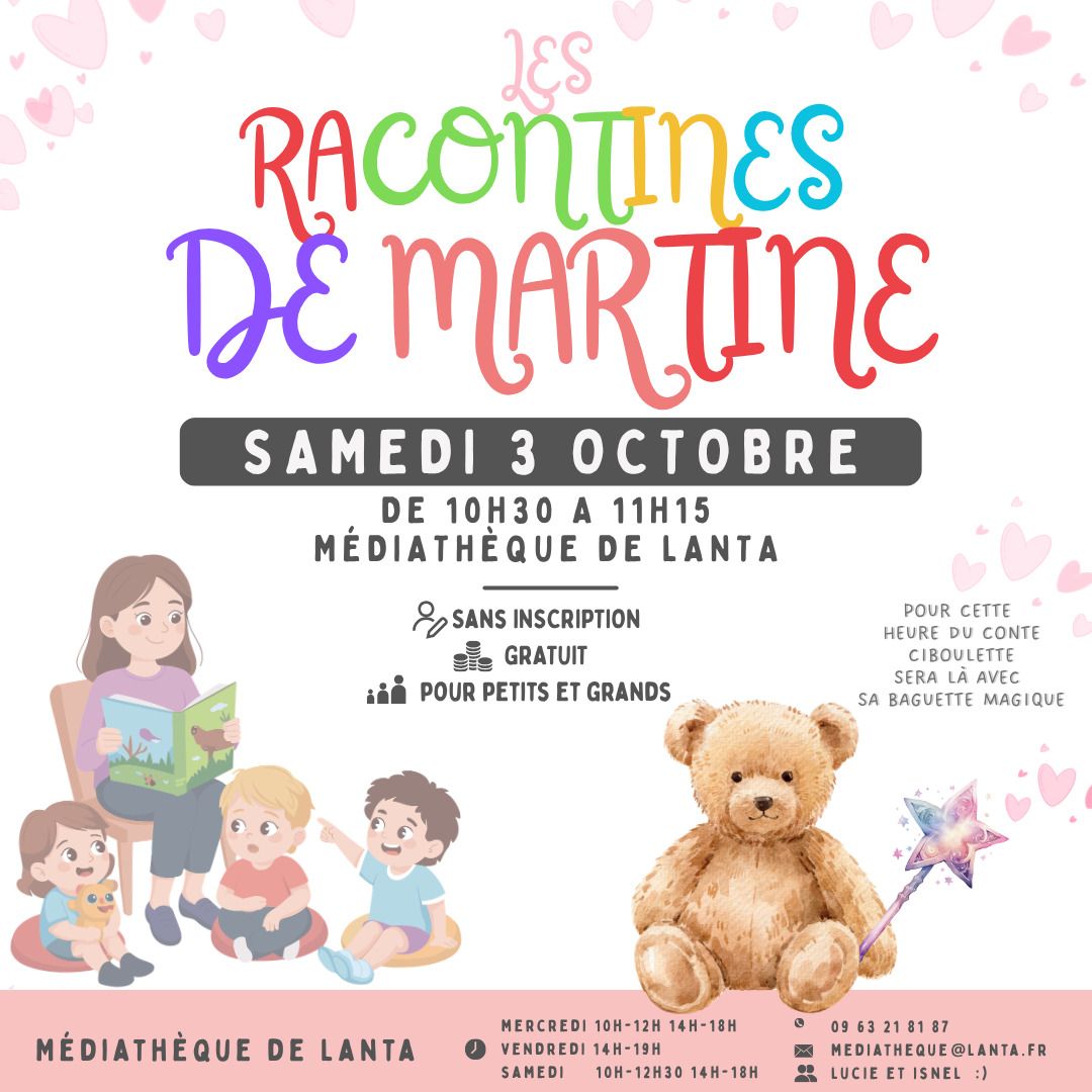 Les Racontines de Martine - heure du conte