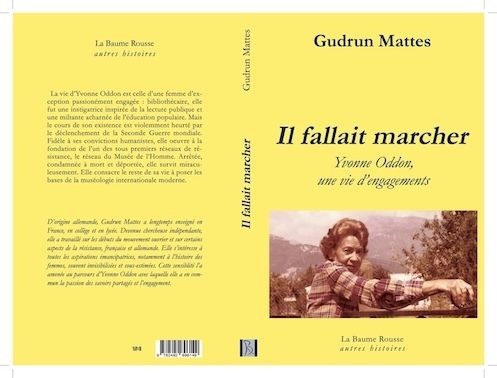 Gudrun Mattes présente son livre « Il fallait marcher, Yvonne Oddon, une vie d'engagements ».