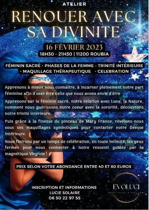 Atelier: Renouer avec sa divinité
