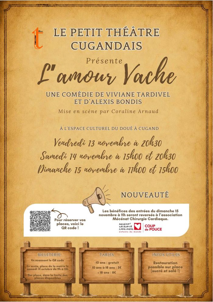 Théâtre adultes par Le petit Théâtre Cugandais - 2026