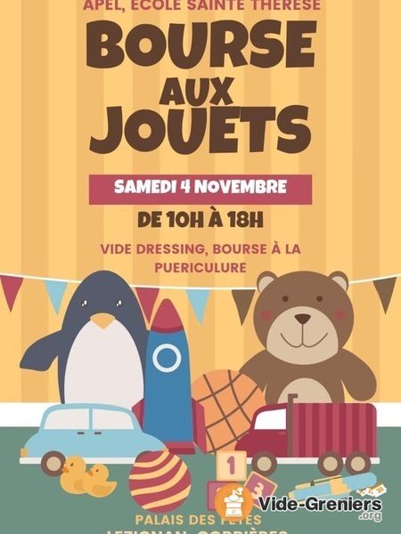 Bourse aux jouets, à la puériculture et vide dressing