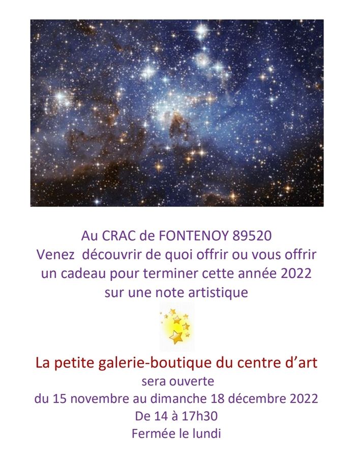 Exposition, galerie d'art de Noël au CRAC