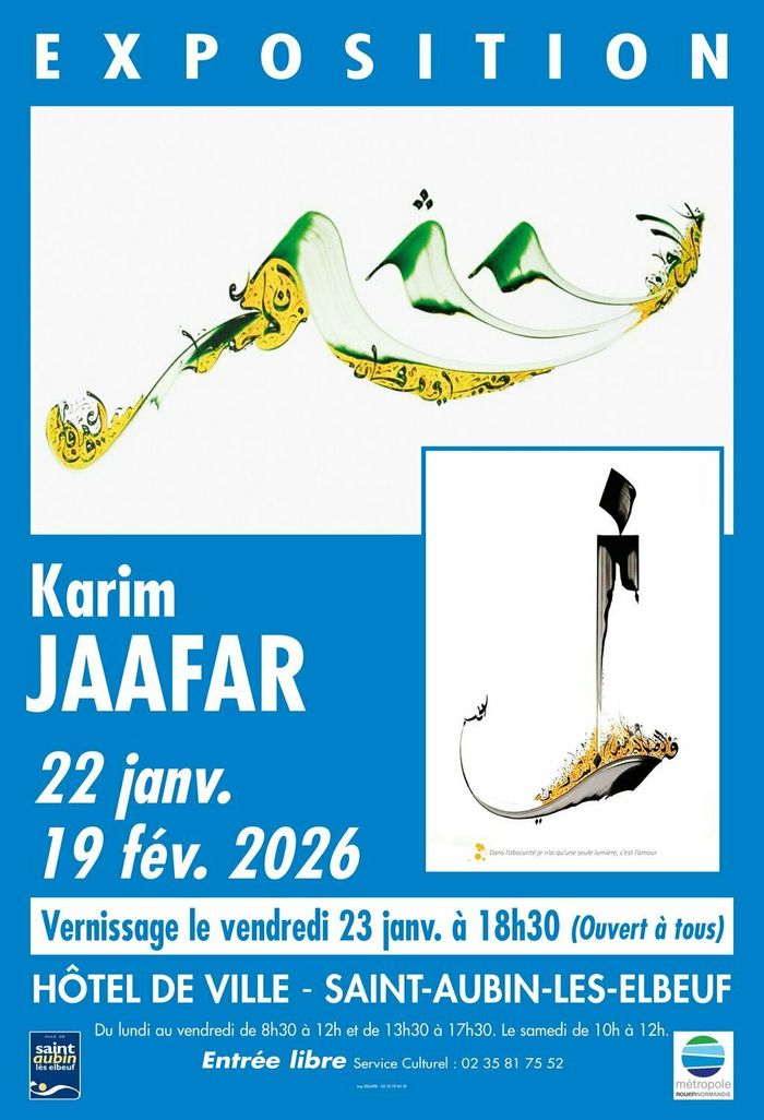 Exposition calligraphie de Karim Jaafar