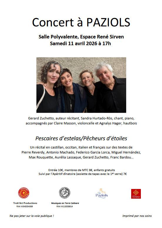 Récital Gerard Zuchetto et Sandra Hurtado-Ròs