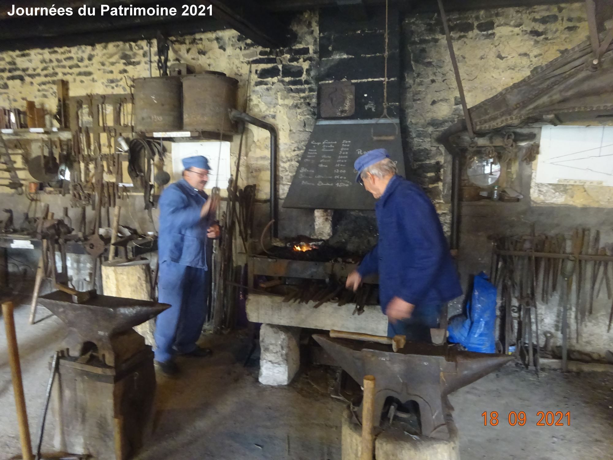 Découverte et fonctionnement de la forge de Thury