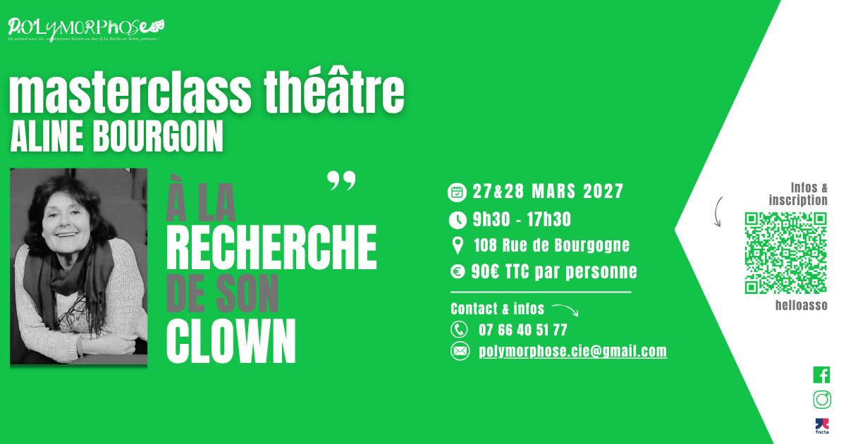 Masterclass Théâtre "A la recherche de son clown"