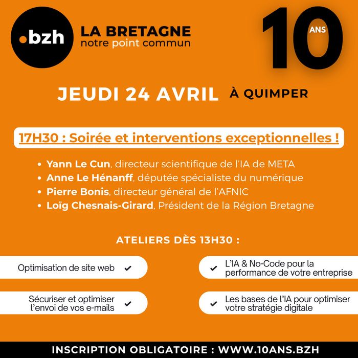 Invitation aux 10 ans du .bzh – Ateliers & soirée exceptionnelle !