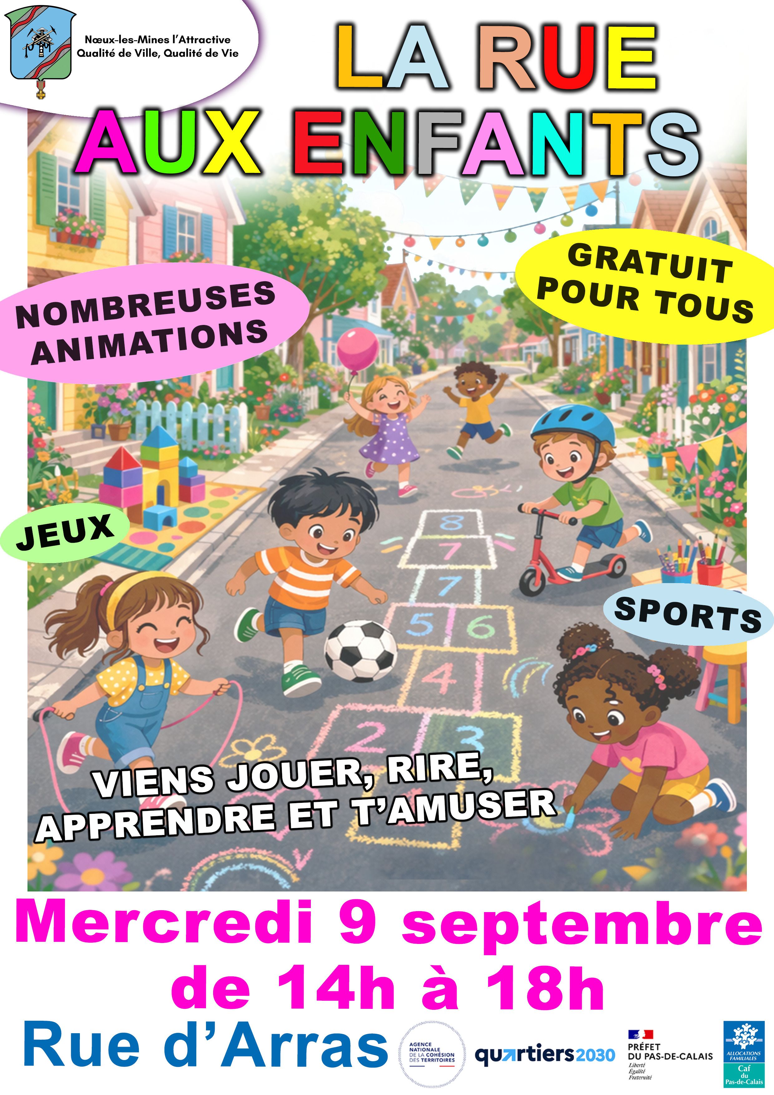 Rue aux enfants à Noeux-les-Mines