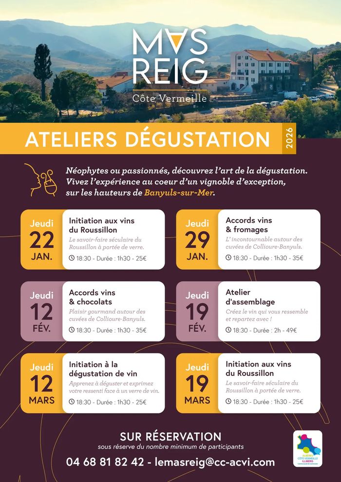 Atelier dégustation du Mas Reig