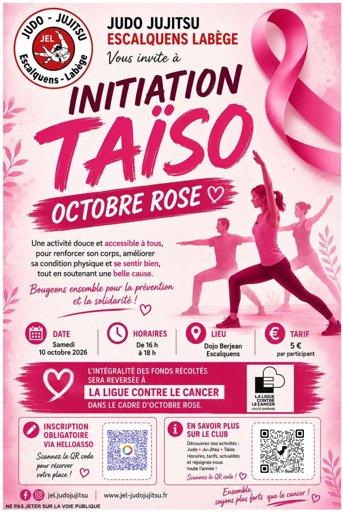 Taïso Taster Session - Octobre Rose