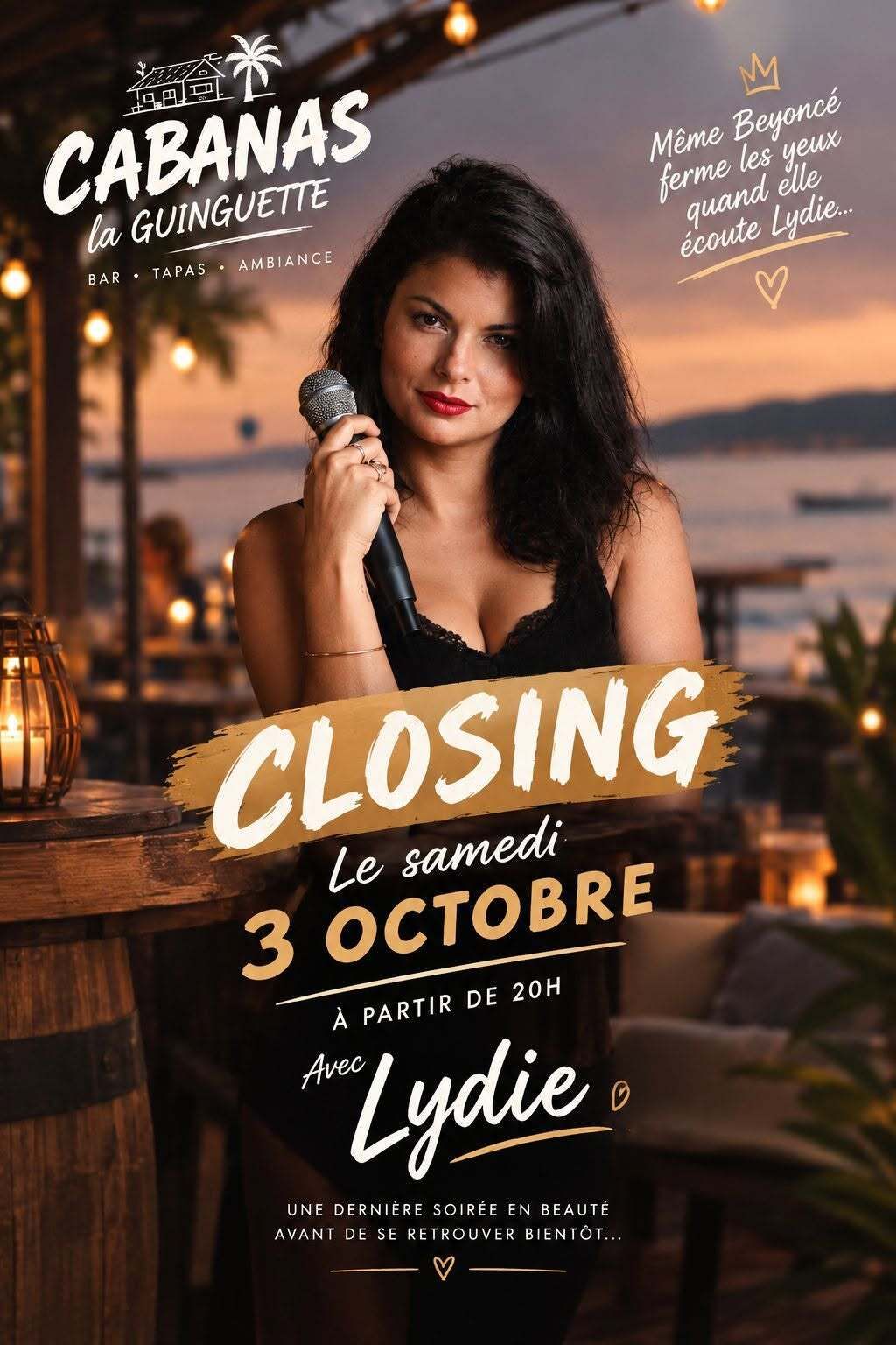 Guinguette Cabanas by Jérémi : Lydie en concert I Auterive