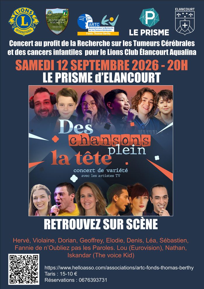 Affiche — DES CHANSONS PLEIN LA TETE