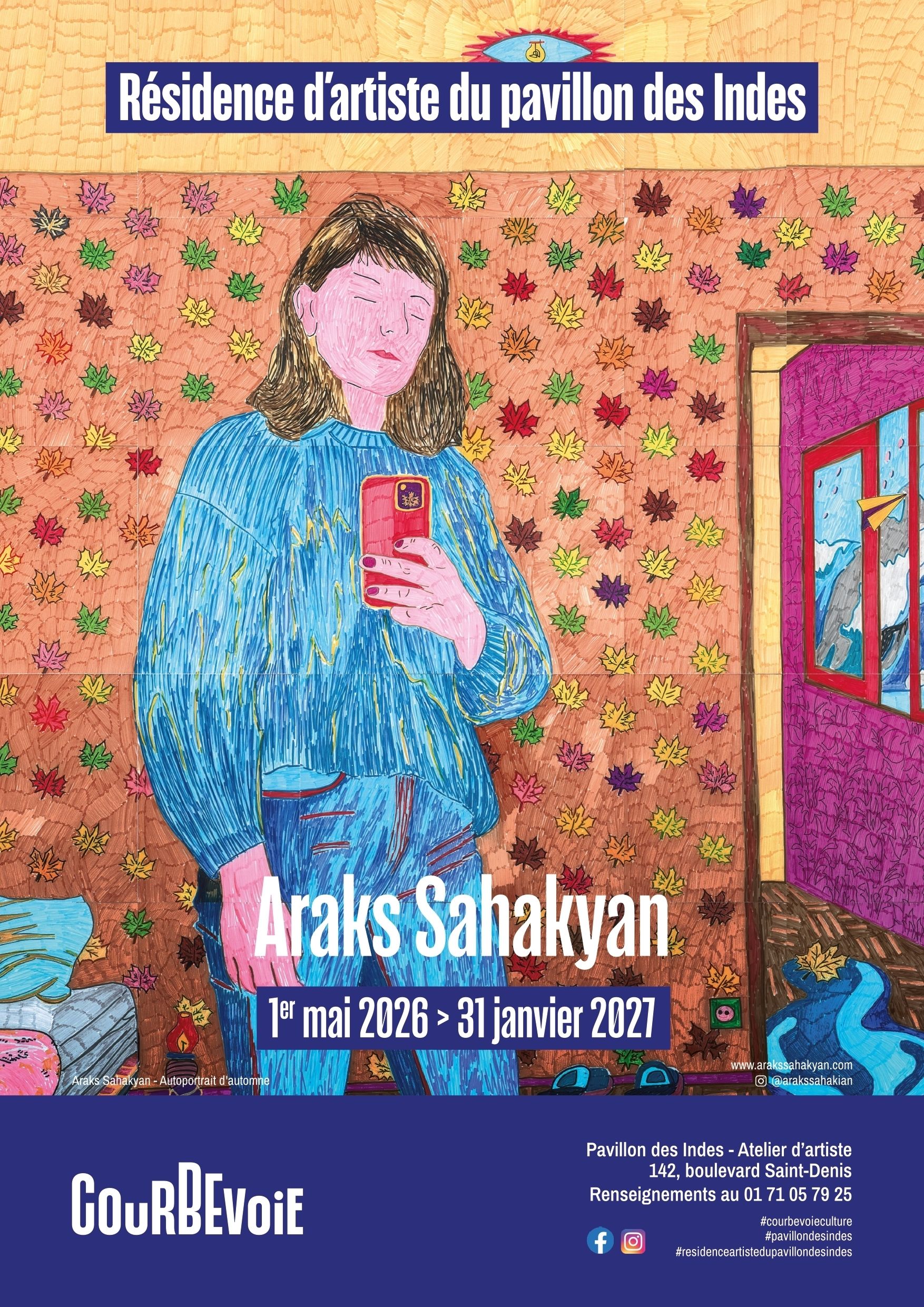 Exposition d'Araks Sahakyan au Pavillon des Indes : atelier d'artiste - Visites libres