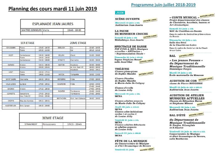 Portes ouvertes du Conservatoire à Rayonnement Départemental de Musique et d'Art Dramatique de Nevers