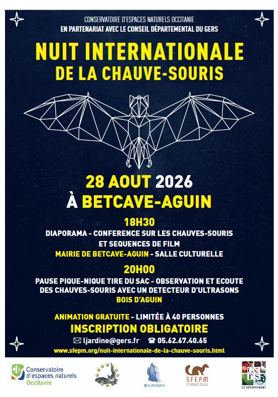Nuit internationale de la chauve-souris à Betcave-Aguin