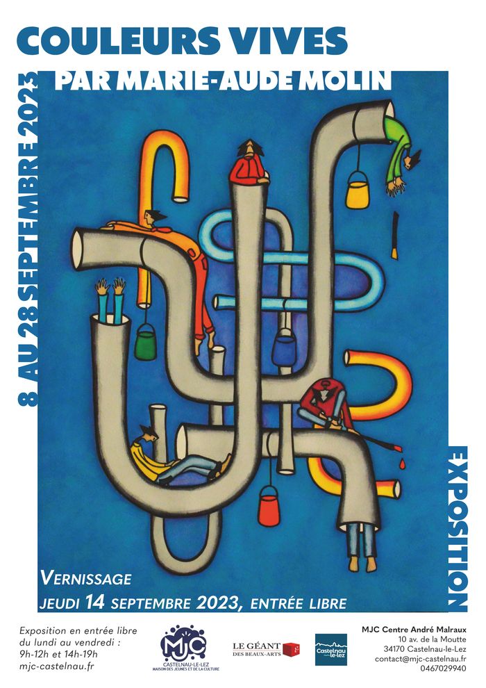 Exposition "Couleurs Vives" par Marie-Aude MOLIN