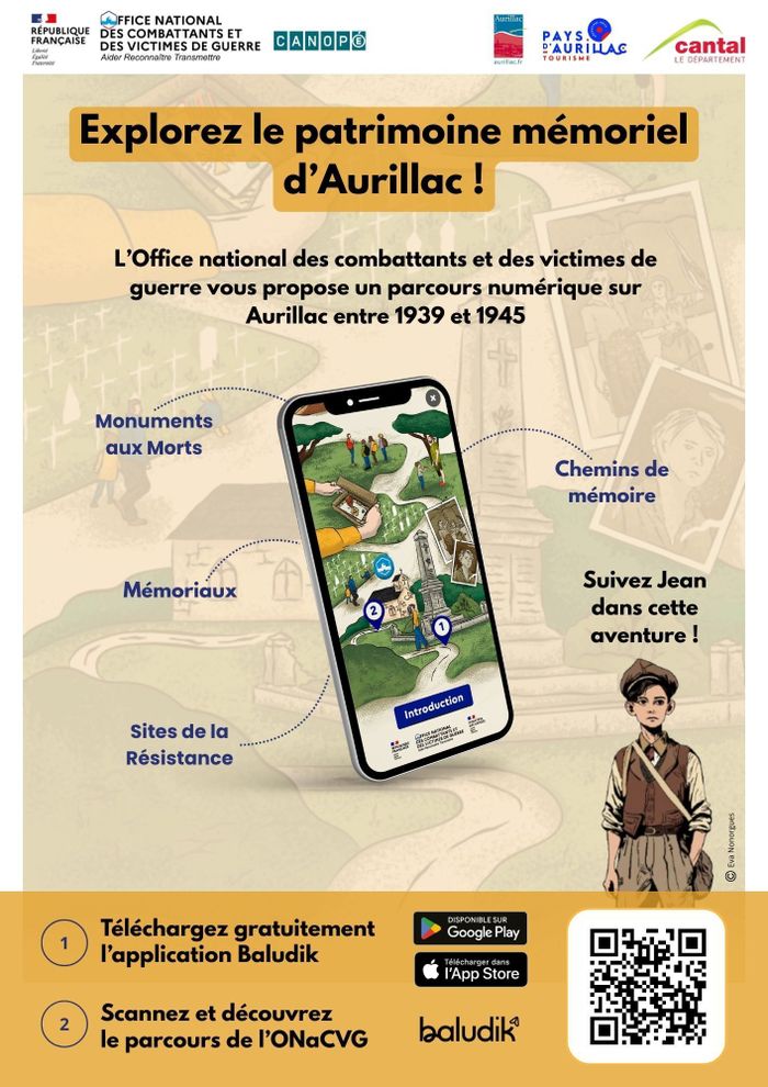 Parcours Baludik à Aurillac : 1939-1945, Histoires cachées, entre collaboration et résistance