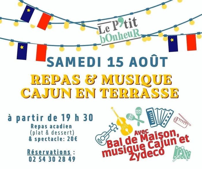 Affiche — Soirée cajun - repas & musique avec Bal de Maison
