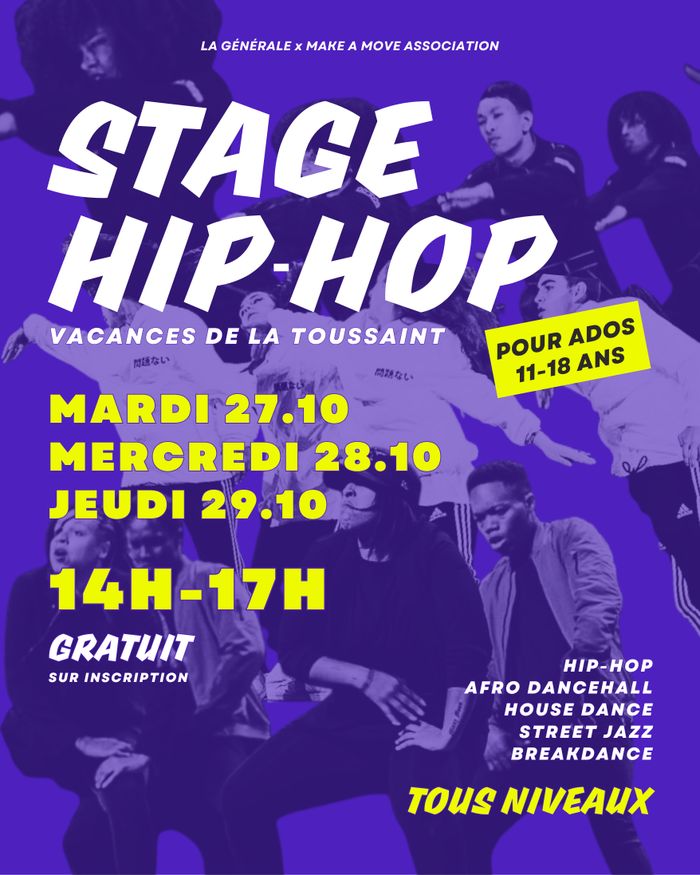 Stage hip-hop ados (11-18 ans)