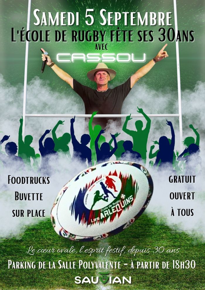 Affiche — 30ans des Arlequins avec DJ Cassou